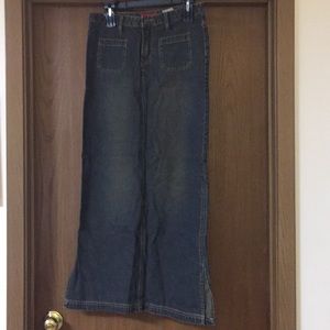 UnionBay Long straight Jean Skirt Size 5